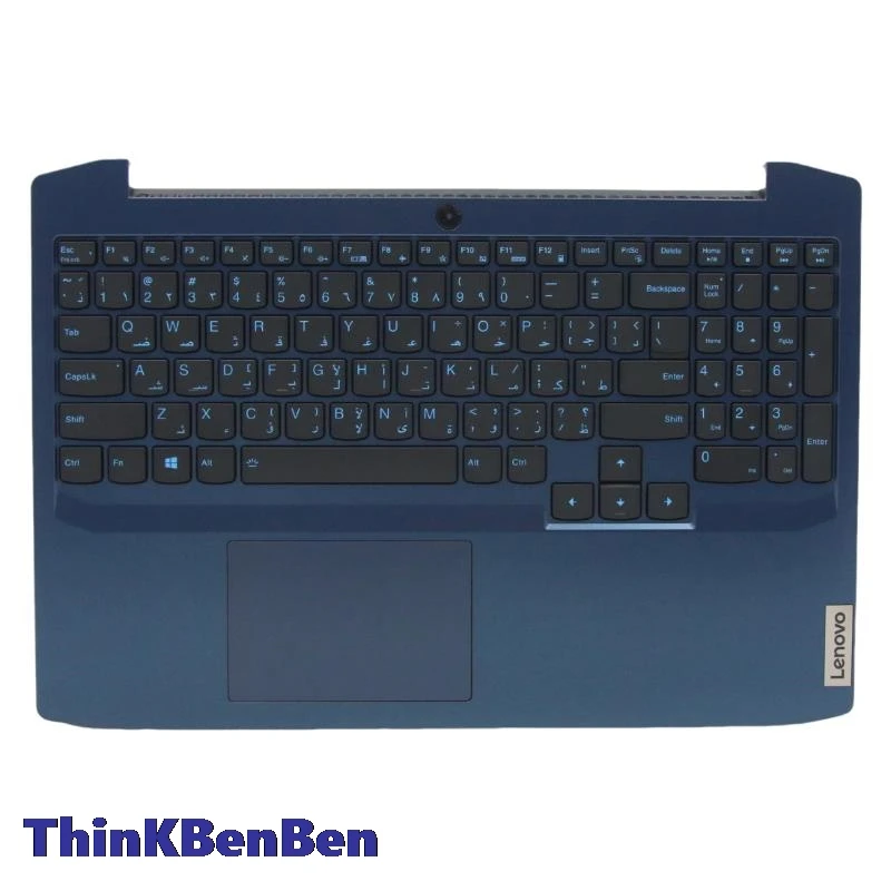 

ARA Arabic Blue Keyboard Upper Case Palmrest Shell Cover For Lenovo Ideapad Gaming 3 15 15IMH05 5CB0Z20924