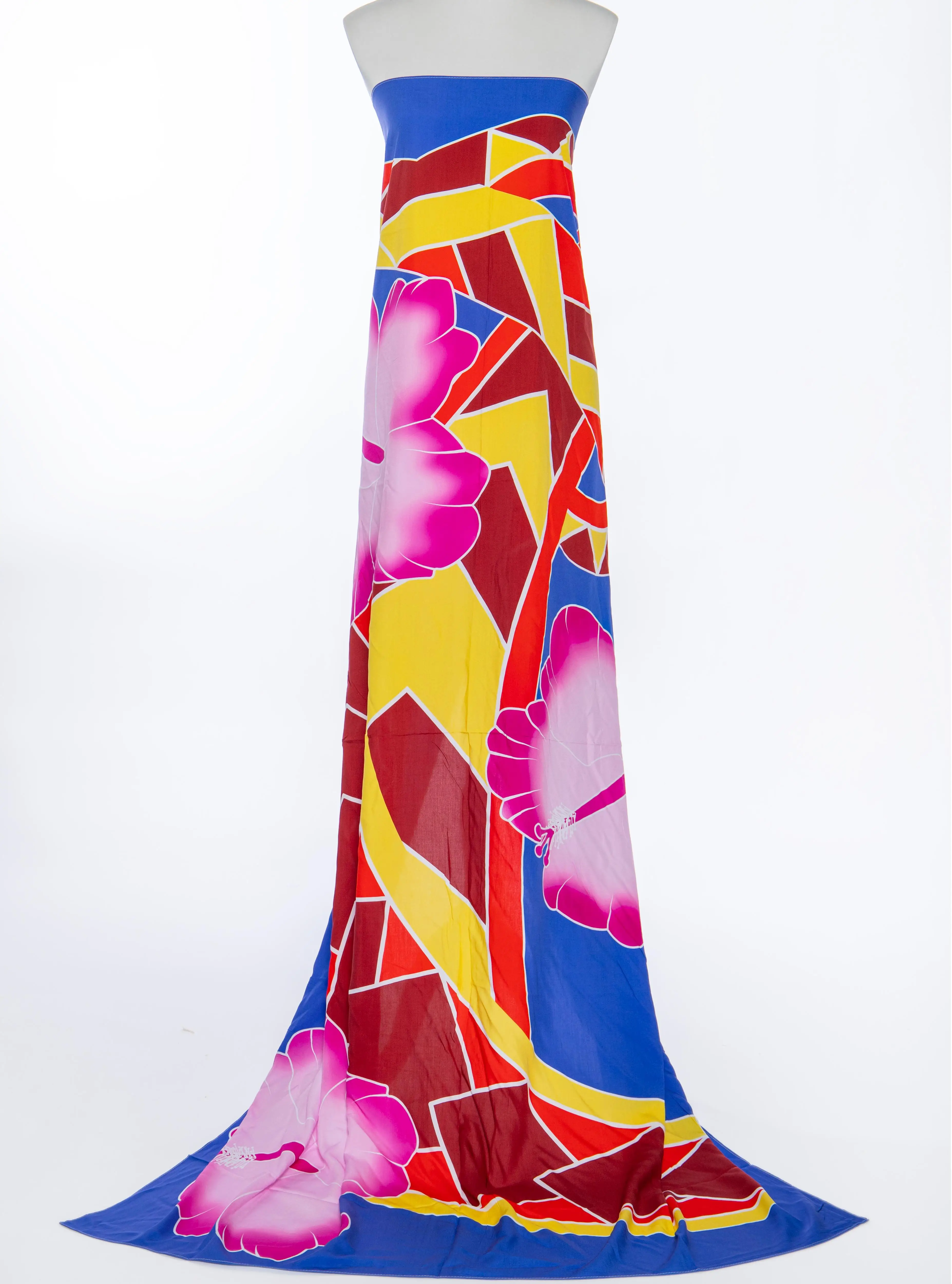 NEU Strand Sarong Cover Up Wrap Bikini Bademode Kleid Damen Tie Dye Pareo Top Qualität Strand Sarong Hibiskusblüten Sarongs