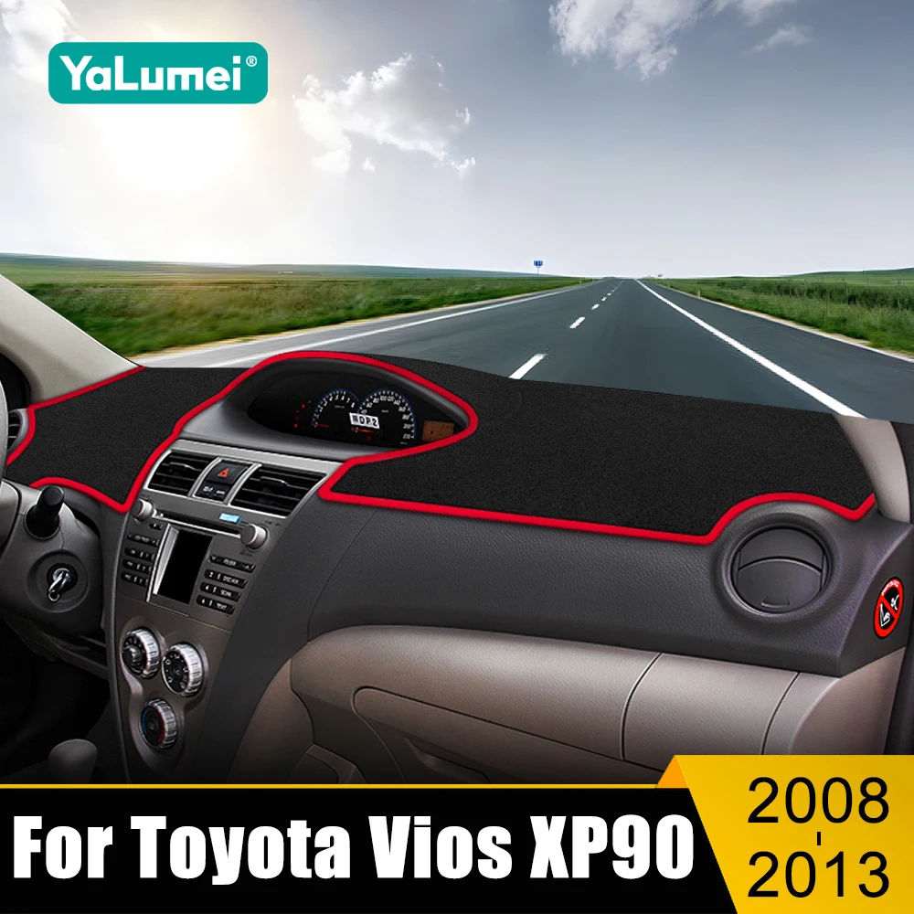 

For Toyota Vios XP90 2008 2009 2010 2011 2012 2013 Car Dashboard Cover Avoid Light Sun Shade Pad Anti-UV Carpets Non-Slip Mats