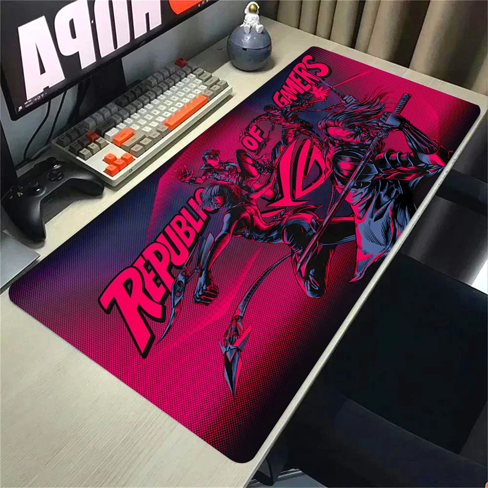 Gamer Mouse Pad Cartoon Asus Deskmat Gaming Mousepad Desk Protector Pc Accessories Mats Kawaii Anime Extended Mause Pads #2