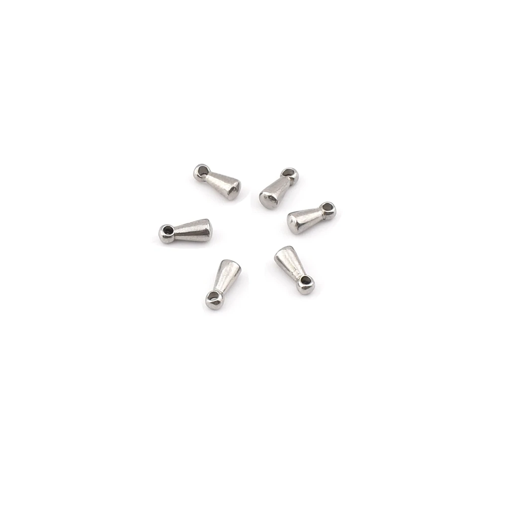 20PCS/lot 2.6*6.2mm extension chain finish stainless steel pendant For jewelry making