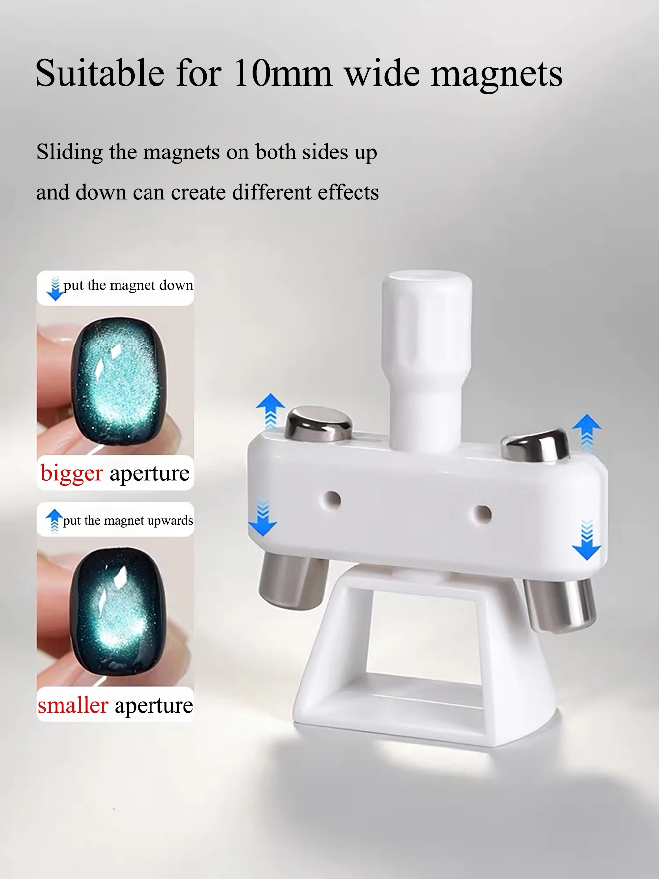 1 Stück PSK Neuer Rotierender Gyroskop-Magnet Saugglasperlen Katzenauge Gel-Nagellack Spezielles Multifunktionales Anfänger-Nagelkunstwerkzeug – Detail 9