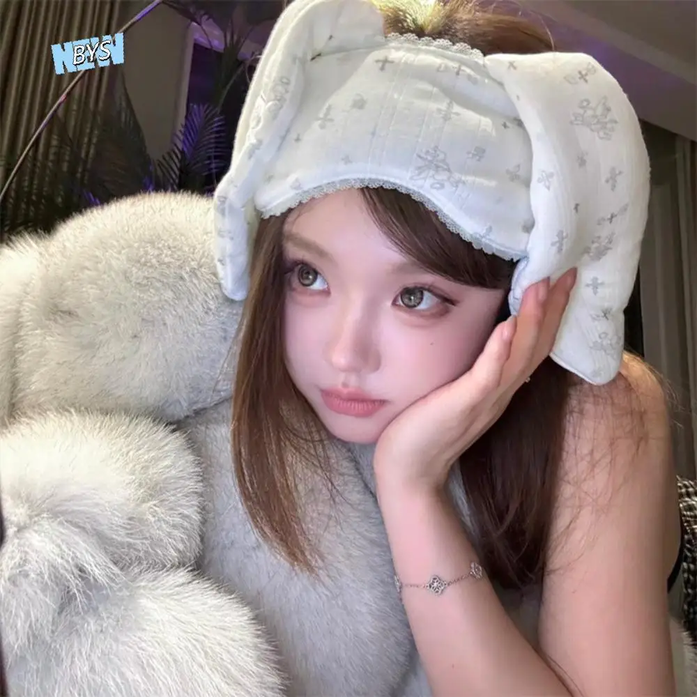 

Fashion Stretchy Lop Ear Rabbit Headband Soft Cartoon Bunnies Eye Shade Sweet Kawaii Rabbit Blindfold Girls