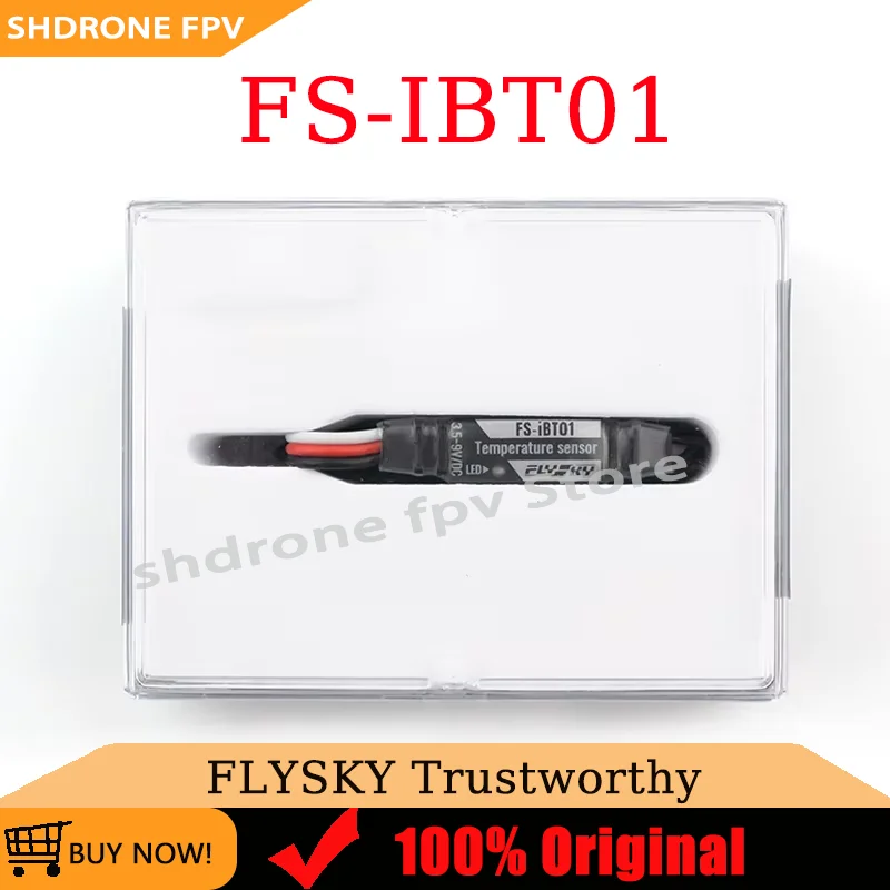 

FLYSKY FS-IBT01 Temperature Sensor High-Precision Temperature Measurement IPX6 for AFHDS 3 Enhanced Car Boat Aircraft