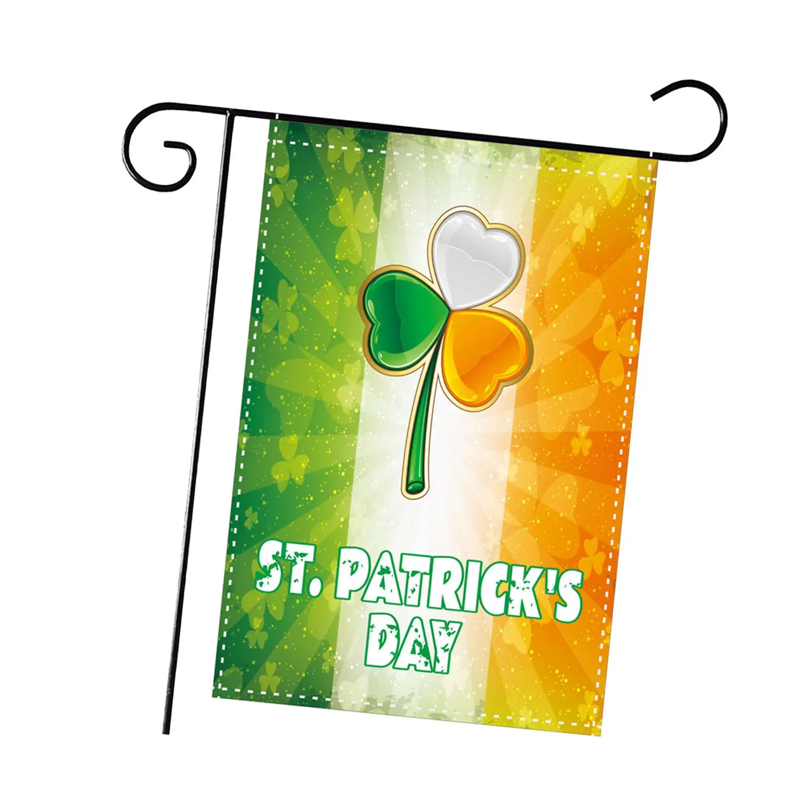 ST Patricks Day Garden Flag Vertical Garden Flag Banner Outside Decor Sign Yard Flag for Holiday Porch Festival Backyard Deck