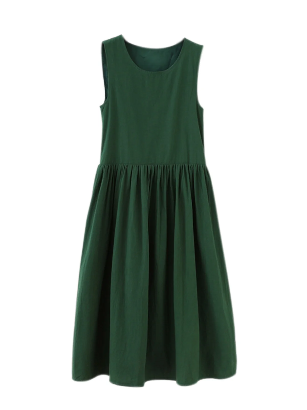 een verão solto feminino dr versátil idade-defng colete chá break saia doce redondo neline svel a linha mistura de algodão