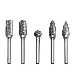 Rotary Bur Rotary File Tungsten Carbide Woodworking  Drilling Milling Cutter Bit Shank Die Grinder Drill Polishing Tools