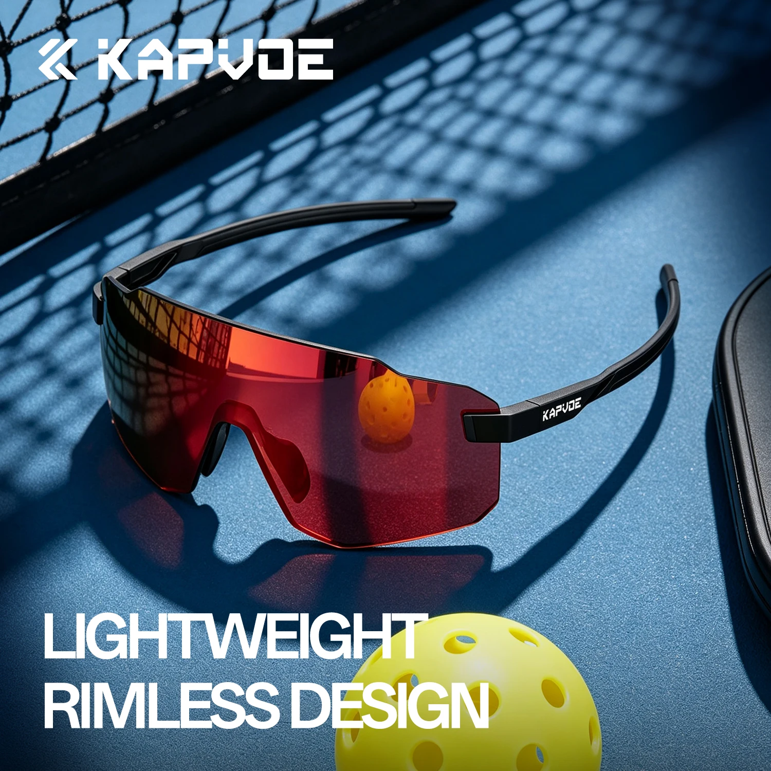 Kapvoe Photochrome Fahrradbrille für Herren und Damen, Marathon-Laufsonnenbrille, Fahrrad-MTB-Brille, Sport-Pickleball-UV400-Schutzbrille