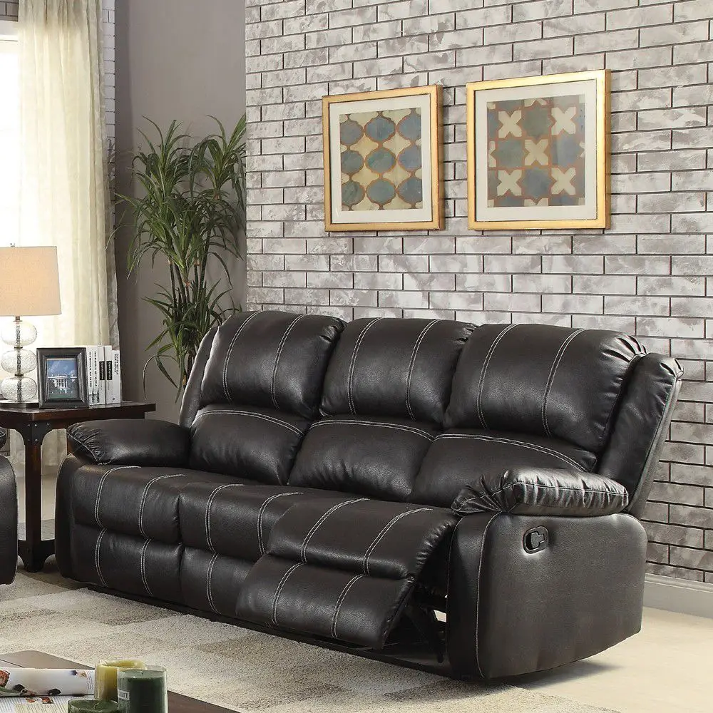 

ACME Zuriel Sofa (Motion) in Black PU