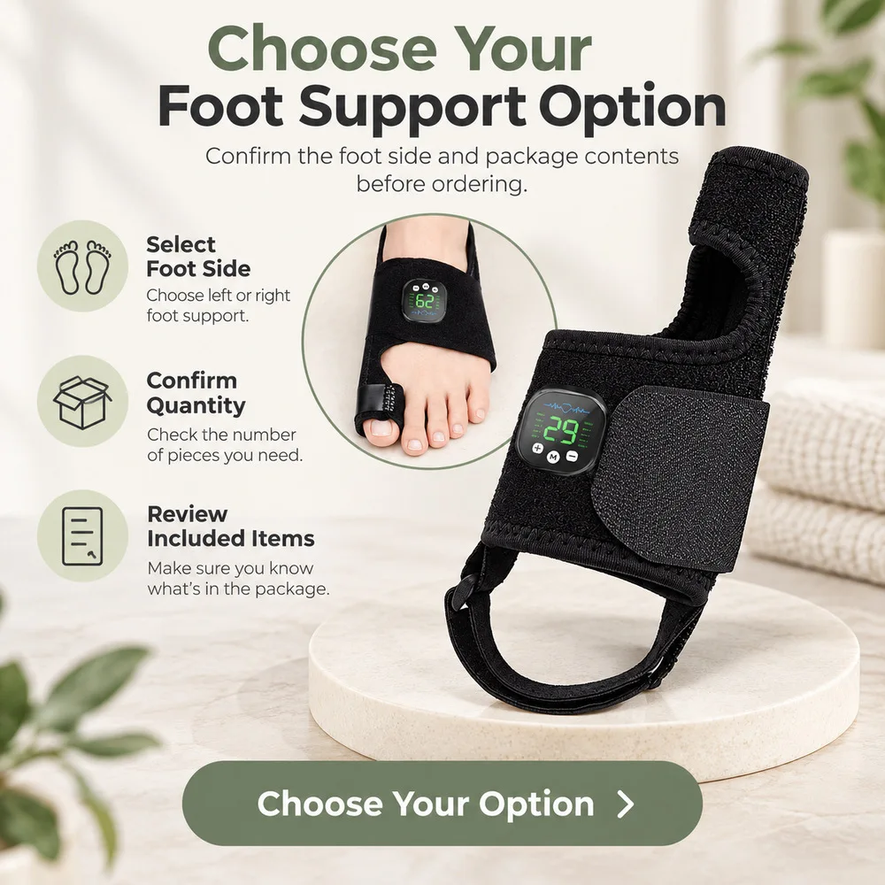 Electric Bunion Corrector, Adjustable Big Toe Straightener, Hallux Valgus Brace with Aluminum Splint, Foot Support for Home Use