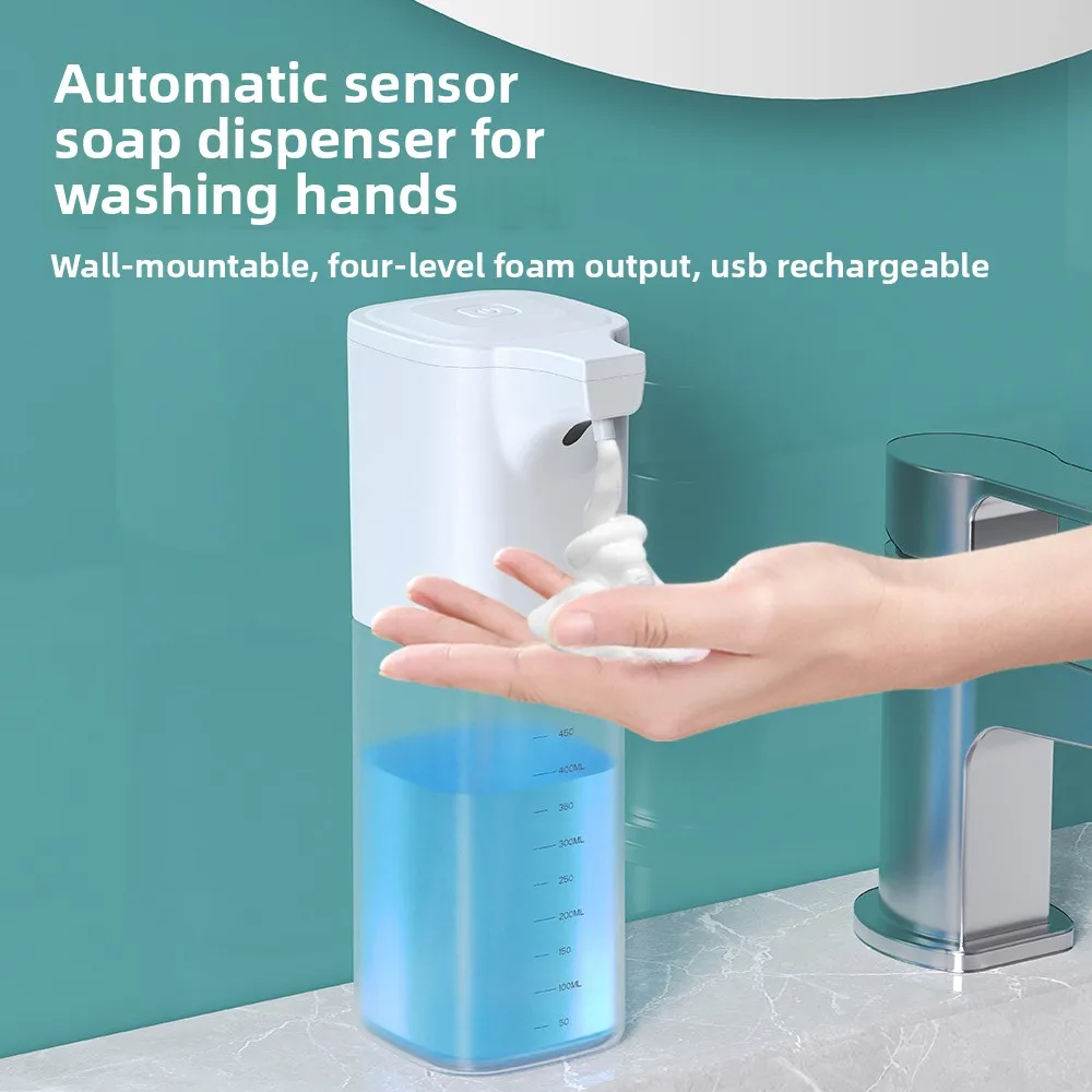 Automatic Sensor Soap Dispenser Hand Sanitizer Machine Wall-mounted Foam Machine Gel Dispenser Dishwashing Liquid