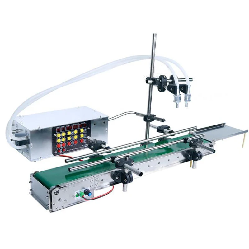Automatic Liquid Filling Machine With Conveyor Belt Single Head Filler Perfume Water Can Sense High Precision Heat Resistance