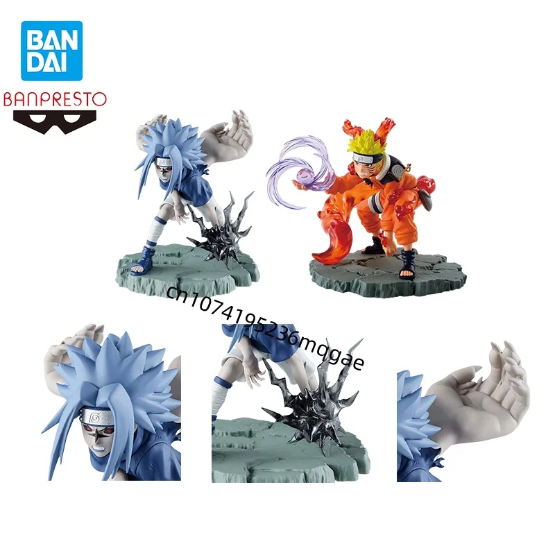 

In Stock Bandai Naruto Memorable Saga Uzumaki Naruto Uchiha Sasuke Anime Action Figures Model Collections Birthday Gift Original