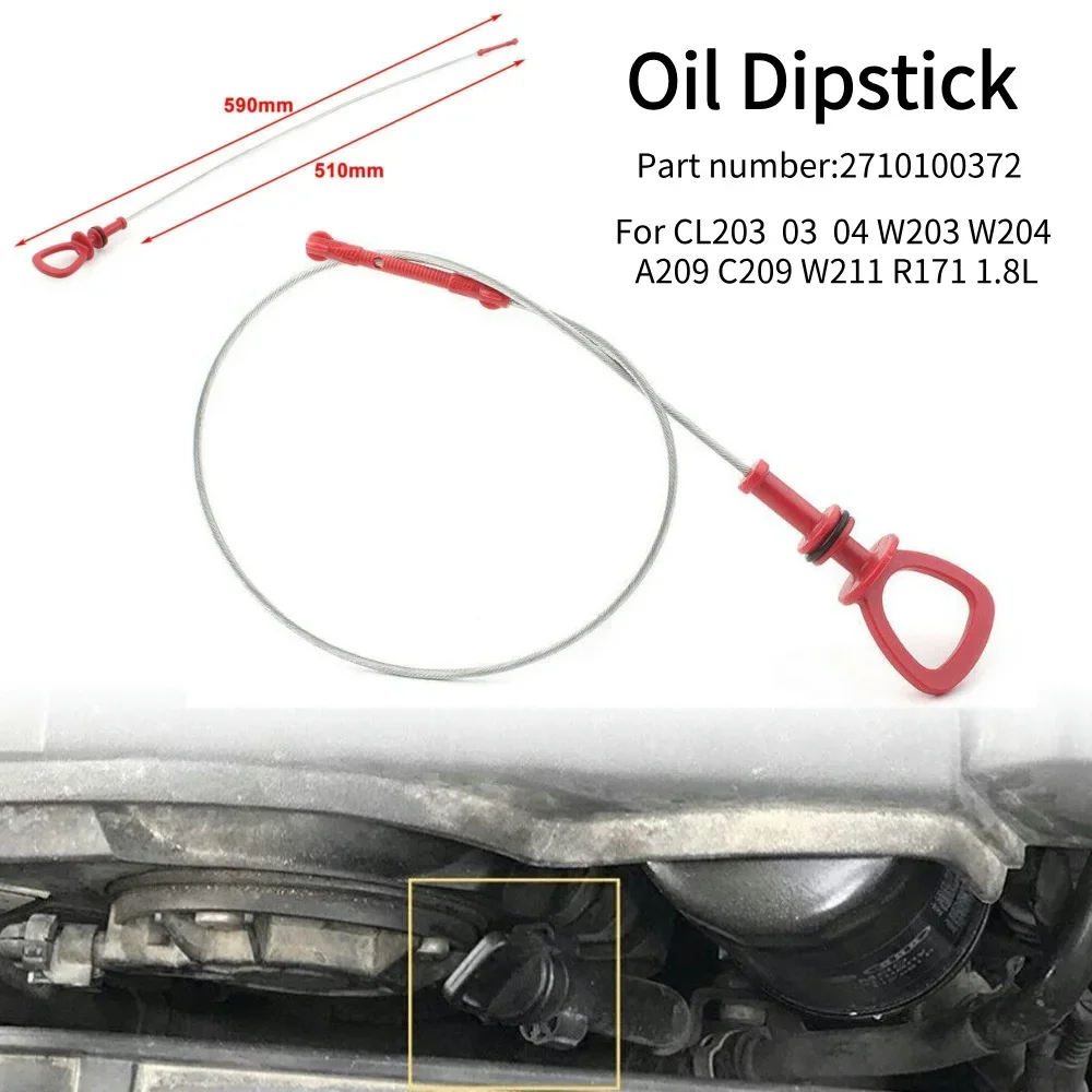 car Oil Dipstick For Mercedes-Benz CL203 03 04 W203 W204 A209 C209 W211 R171 1.8L Transmission Engine Oil Gearbox Fluid Dipstick