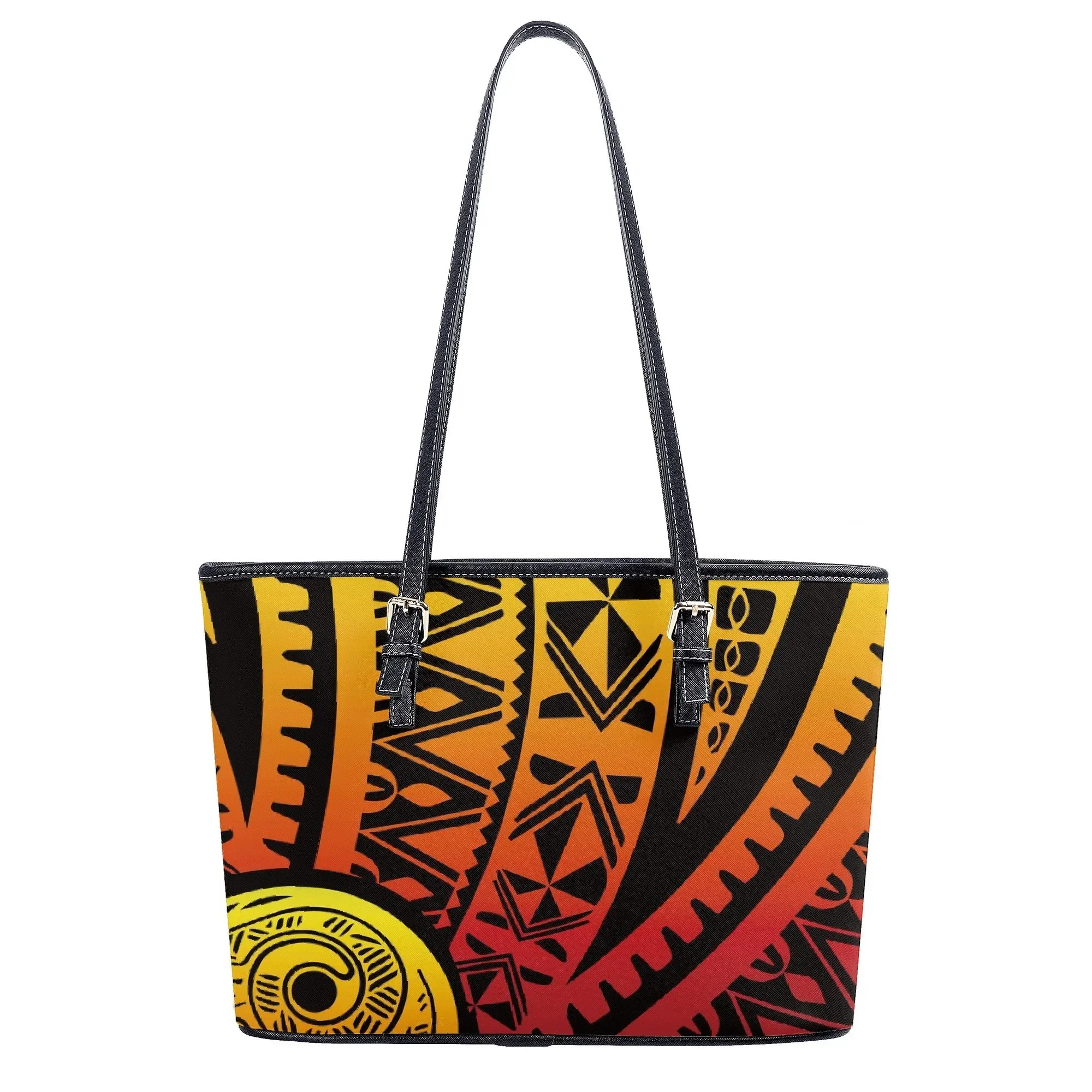 

Полинезийская женская сумка на одно плечо с индивидуальным узором, новый дизайн с молнией, регулируемый ремень, персонализированная, стильная