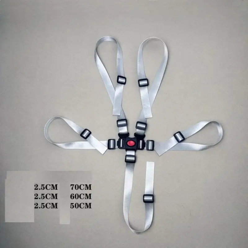 C90F Adjustable Baby Harness Strap Belt with 5 Point System Suitable for Enhances Safety in Pushchairs High Chairs Strollers