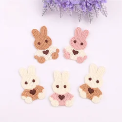 Cartoon love bunny patch embroidery clothing hat sweater torn patch girl DIY hair accessories Embroidery decorative cloth patch