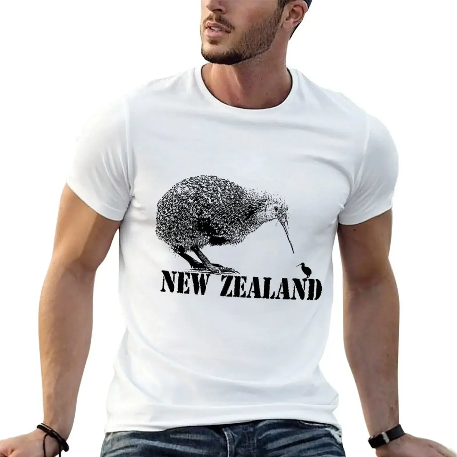

new zealand, kiwi bird T-Shirt oversized essential t shirt man clothes shirts graphic shirts men graphic
