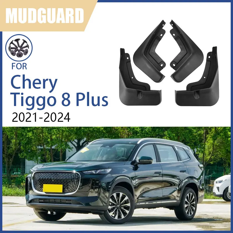 

Брызговики для Chery Tiggo 8 Plus 2021-2024 2023 2022, водонепроницаемые брызговики, детали колес, автомобильные аксессуары, высокое качество