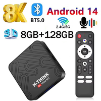 Q96 H-THINK M300 Android14 TV Box Allwinner H313 Dual Wifi 4G 5G 8K 8GB 128GB Voice remote Media Player BT 5.0 Set Top Box iptv
