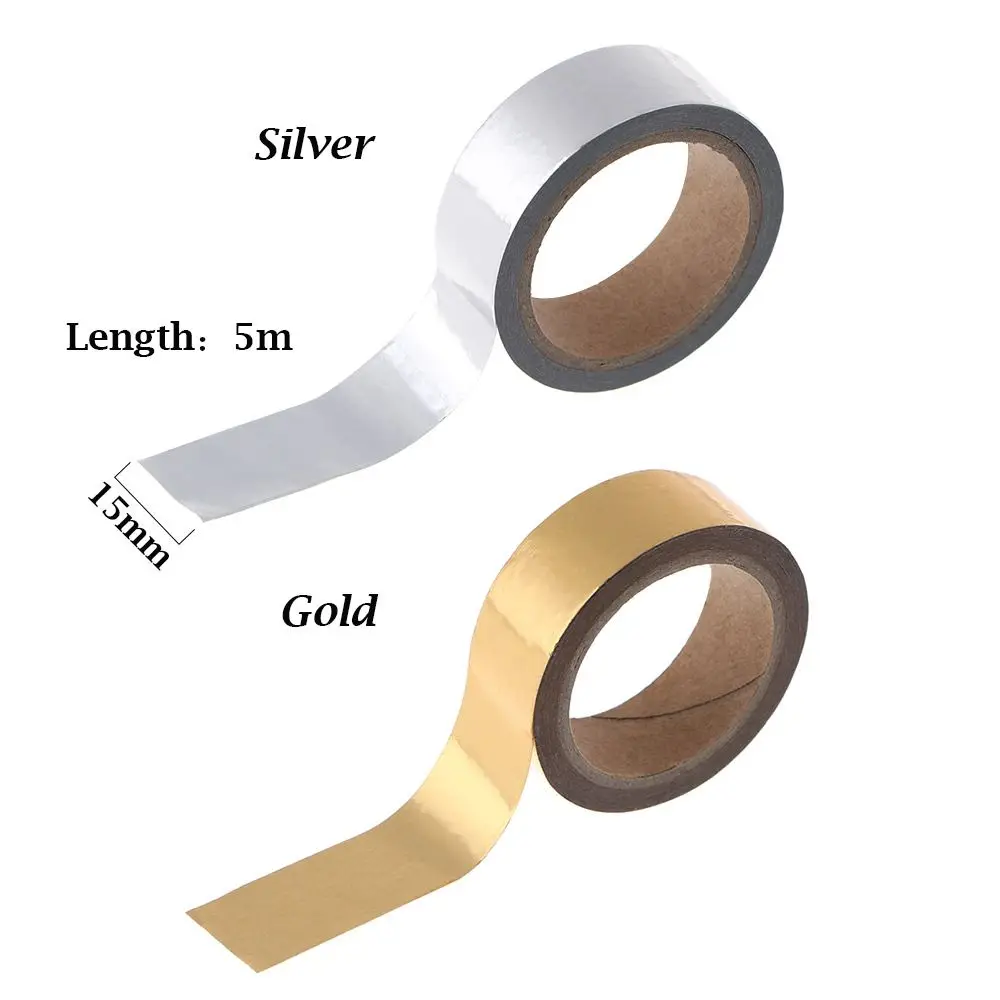 Photo Album Decor DIY Solid Color Stationery Sticker Hot Stamping Scrapbooking Sticky Paper Decor Tape