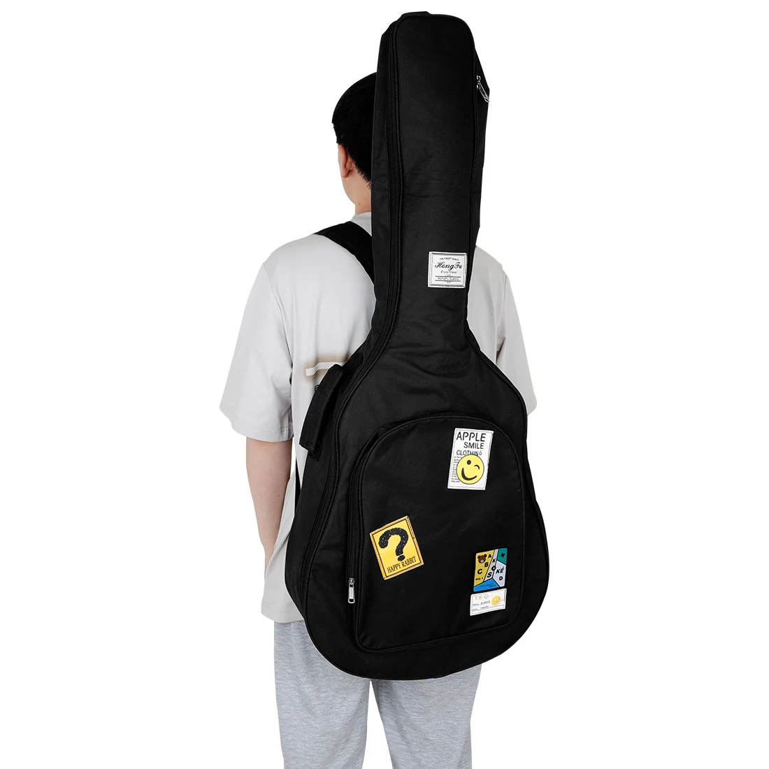 40/41 Inch Guitar Bag Acoustic Classical Guitar Waterproof Rip-stop Oxford Backpack Double Straps Padded Guitar Case Bag