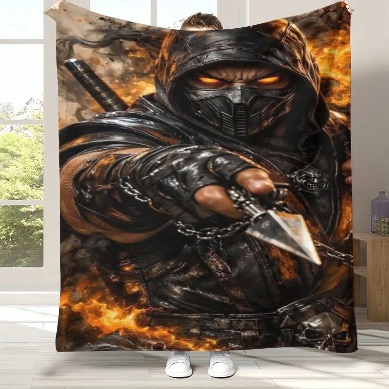 Fighter Mortal Kombat Game Movie Soft Flannel Throw Blanket,Cozy Warm Blanket for Bed,Sofa,Living Room,Picnic,Home Decor,Gift