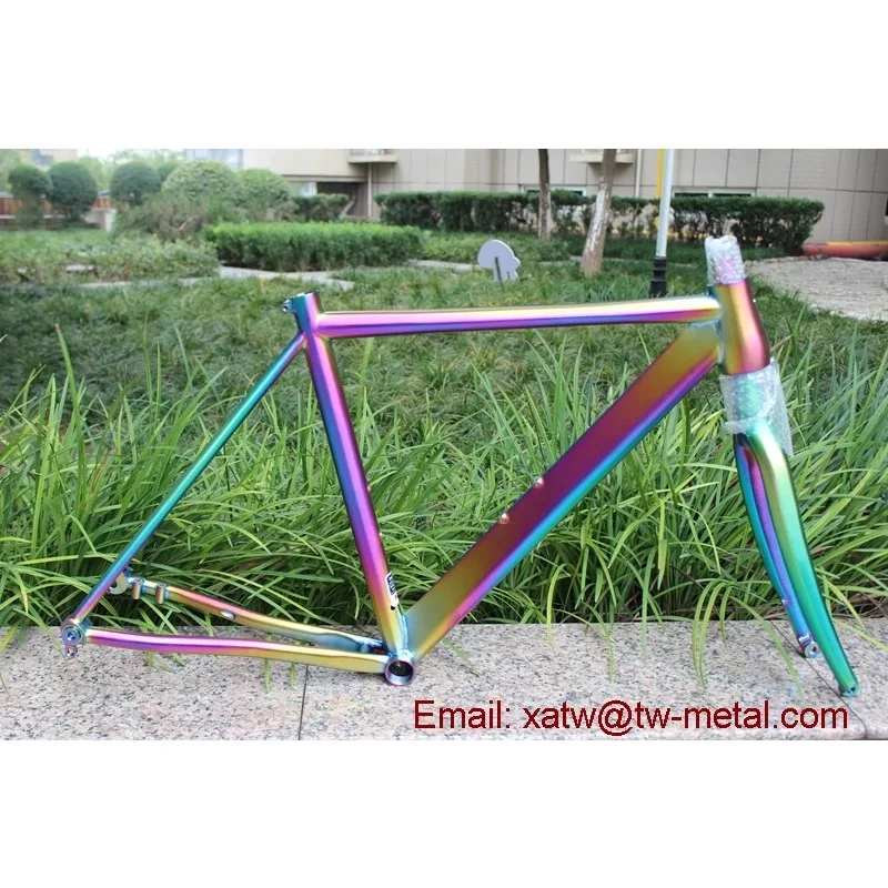 Titanium Bike Frame Flat Mount Disc Brake Ti Road Bike Frames Custom Ti Bike Frames Thru Axle Dropout - view 4