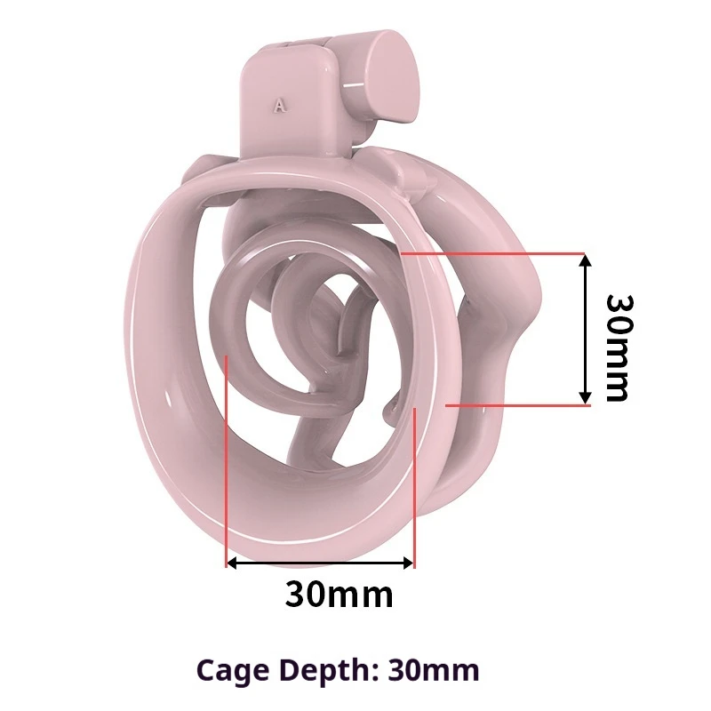 Double-layer Male Chastity Lock Male Chastity Cage Device CB Lock Penis Restraint Abstinence BDSM Adult Supplies Sex Toys