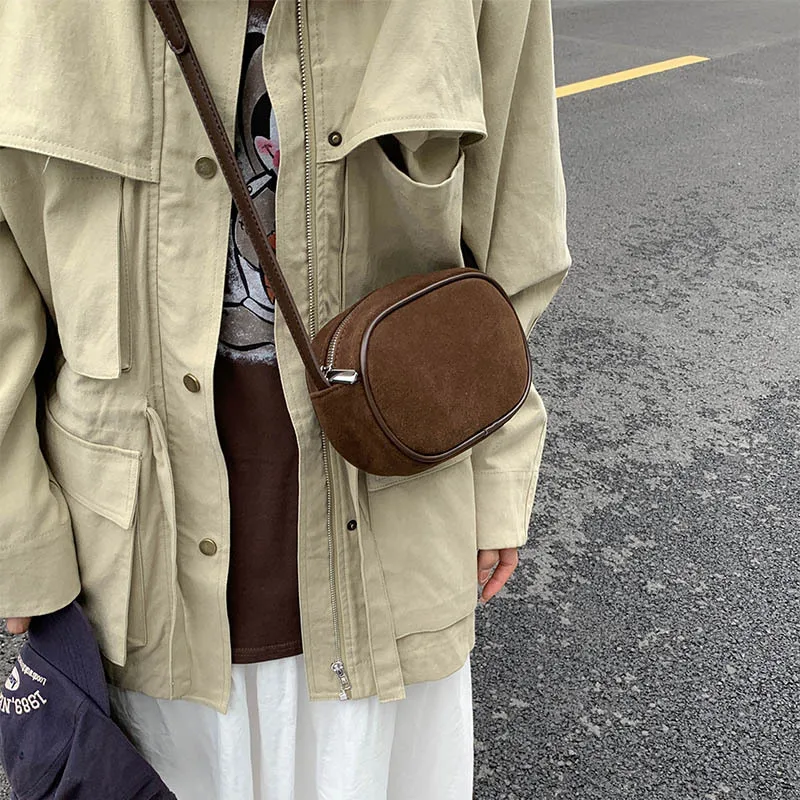 حقيبة كروس بيضاوية غير لامعة جديدة لعام 2025 للنساء، محفظة كتف مربعة بسيطة، حقيبة يد كلاسيكية متعددة الاستخدامات، أنيقة وأنيقة #3