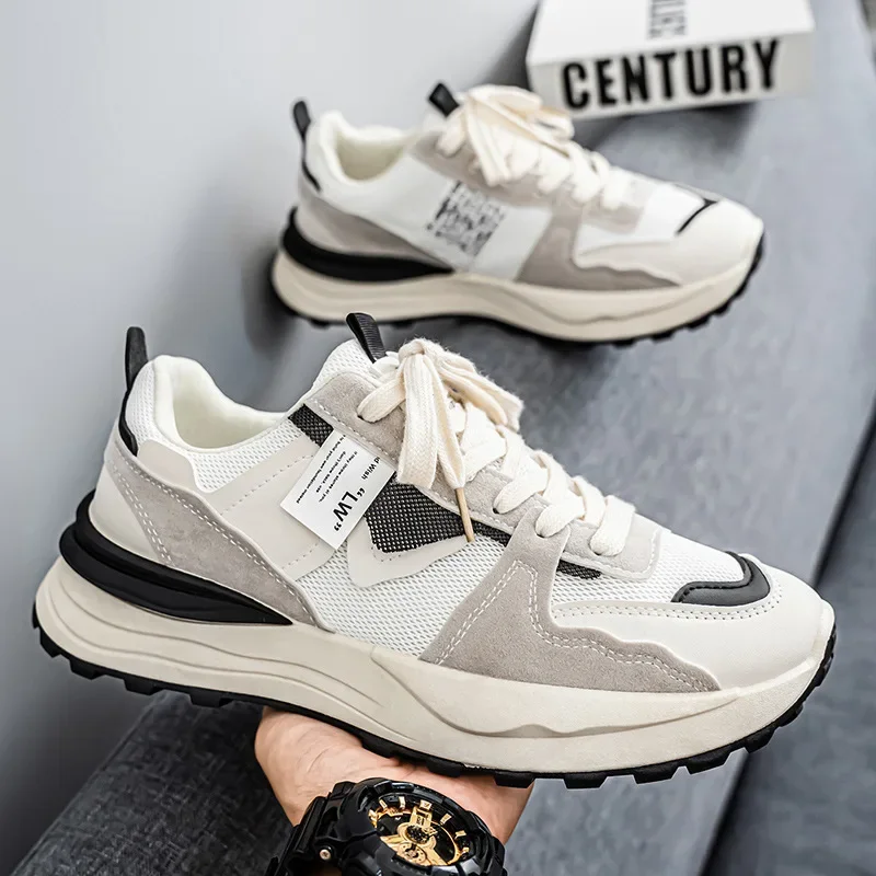 

Мужская спортивная обувь. Обувь для досок. Всесезонная уличная повседневная обувь большого размера с цветными блоками. Легкая уличная обувь на мягкой подошве со шнуровкой.