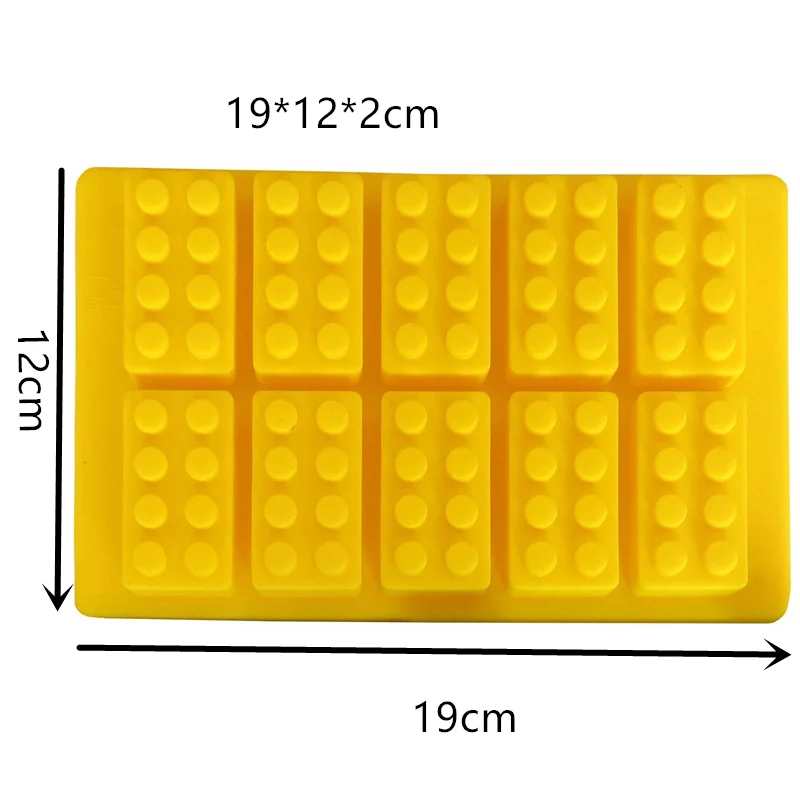 Robot Ice Bricks Cube Tray Silicone Mold Candy Moulds Chocolate Moulds For Kids Baking Minifigure Building Block Themes Set