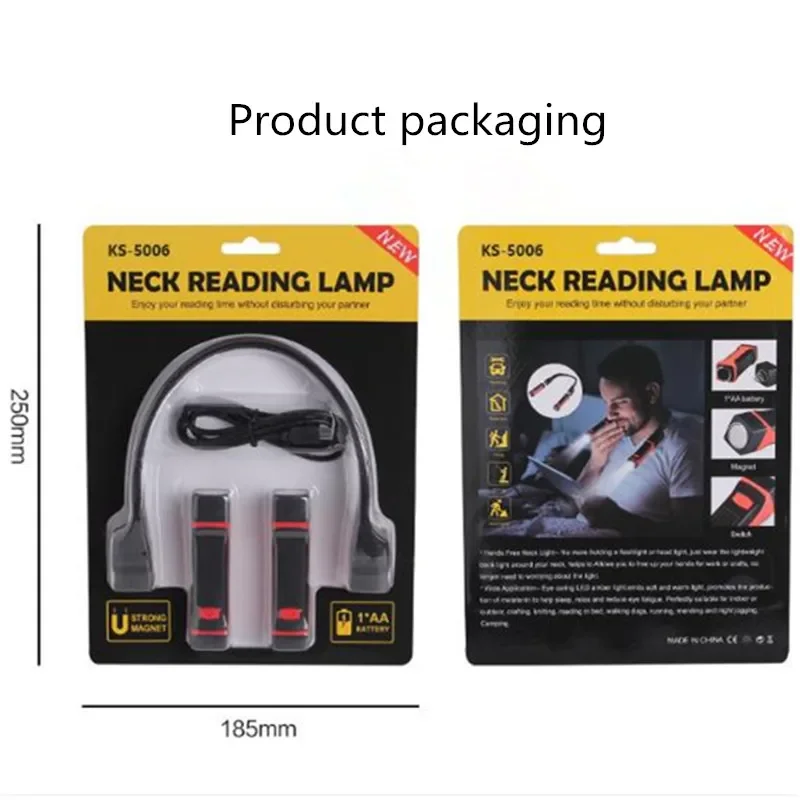 LED Portable Hanging Neck Light USB Charging Dimming Learning Night Light Outdoor Work Camping Night Running Portable Lighting