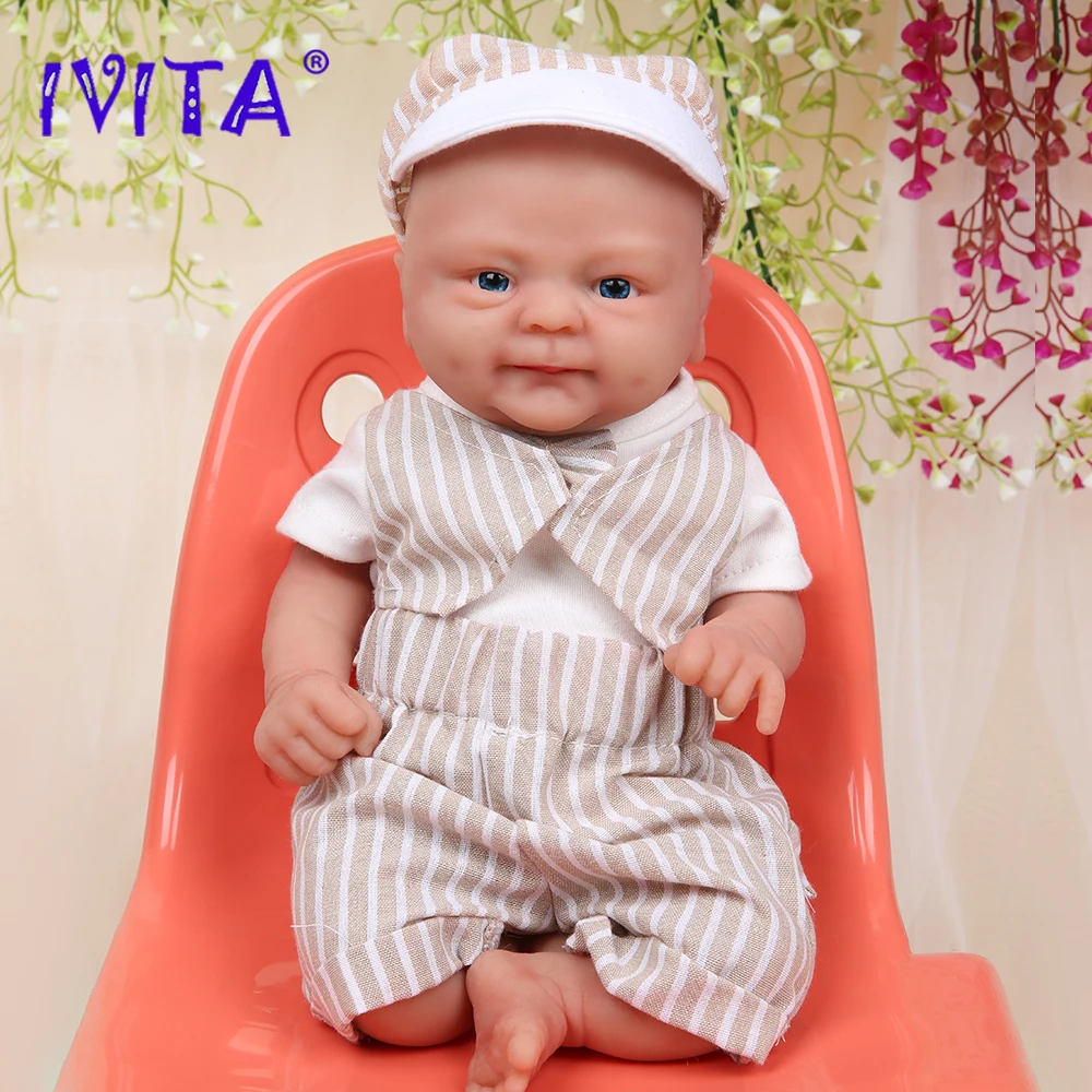 

IVITA WB1512 14" 100% Full Body Silicone Reborn Doll coco Soft Dolls Realistic Boy Baby DIY Blank Children Lifelike Bebe Toys