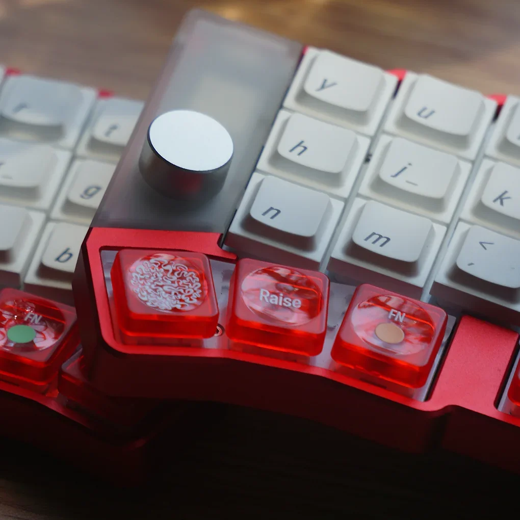 

Cornix Inline Split Keyboard Wireless Dual-mode Hot-swappable Split Keyboard Kit Anodized Aluminum Vial Office Gaming Keyboard