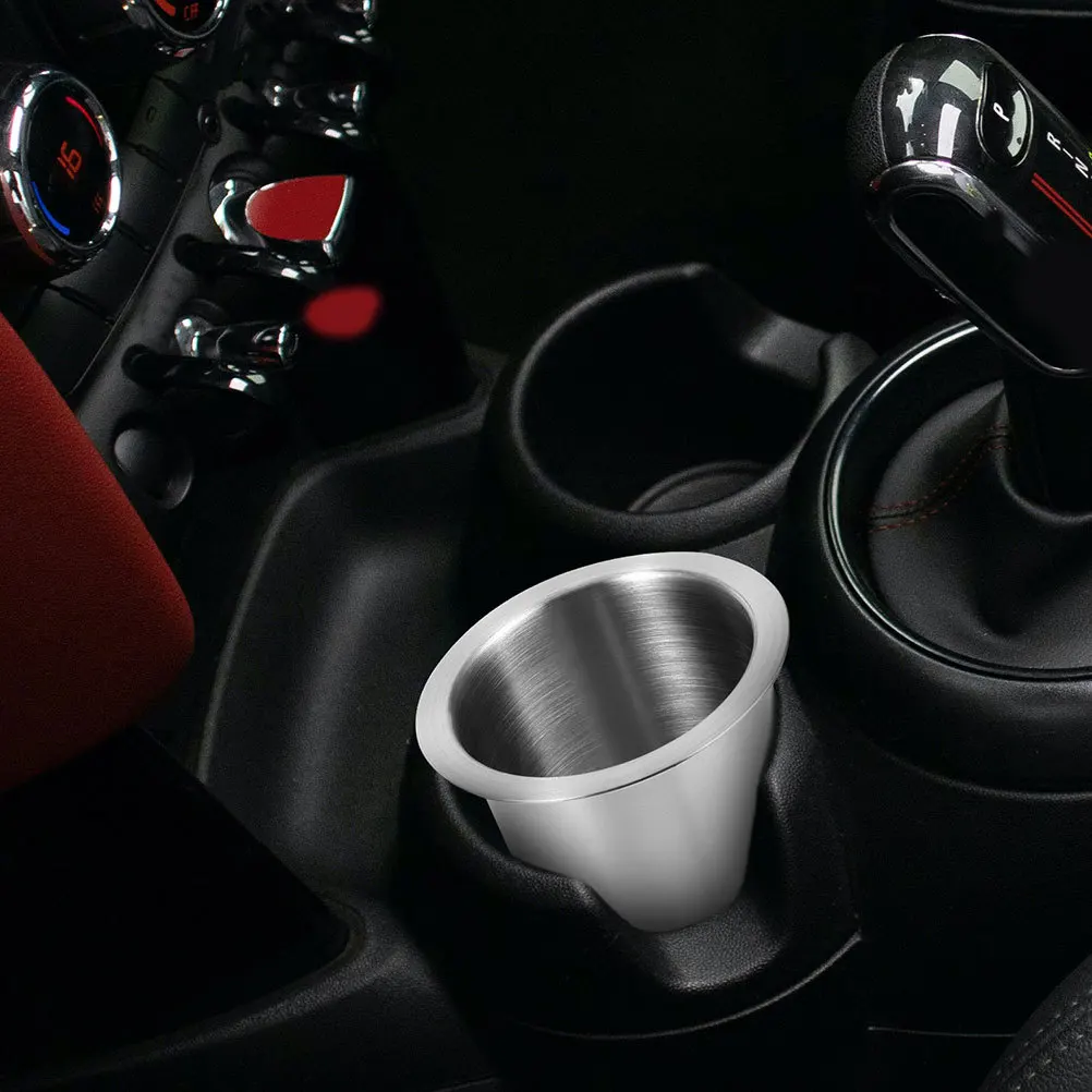 

2Pcs Stainless Steel Cup Holder for Car Rv Yacht Sofa Multi-Functional Drinks Can Organizer Easy Install Stable Support Drop-in