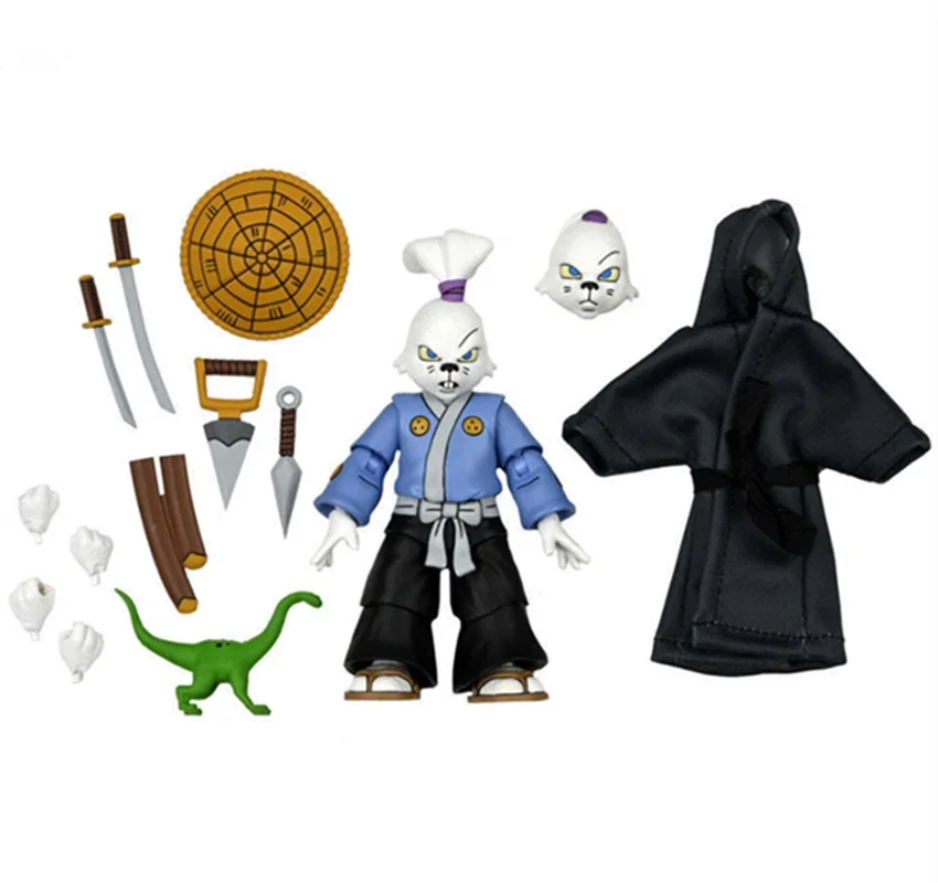 Original NECA Ultimate Usagi Yojimbo 54257 Teenage Mutant Ninja Turtles (Cartoon) 7 Inch Action Figure PVC Model Figurine Toys