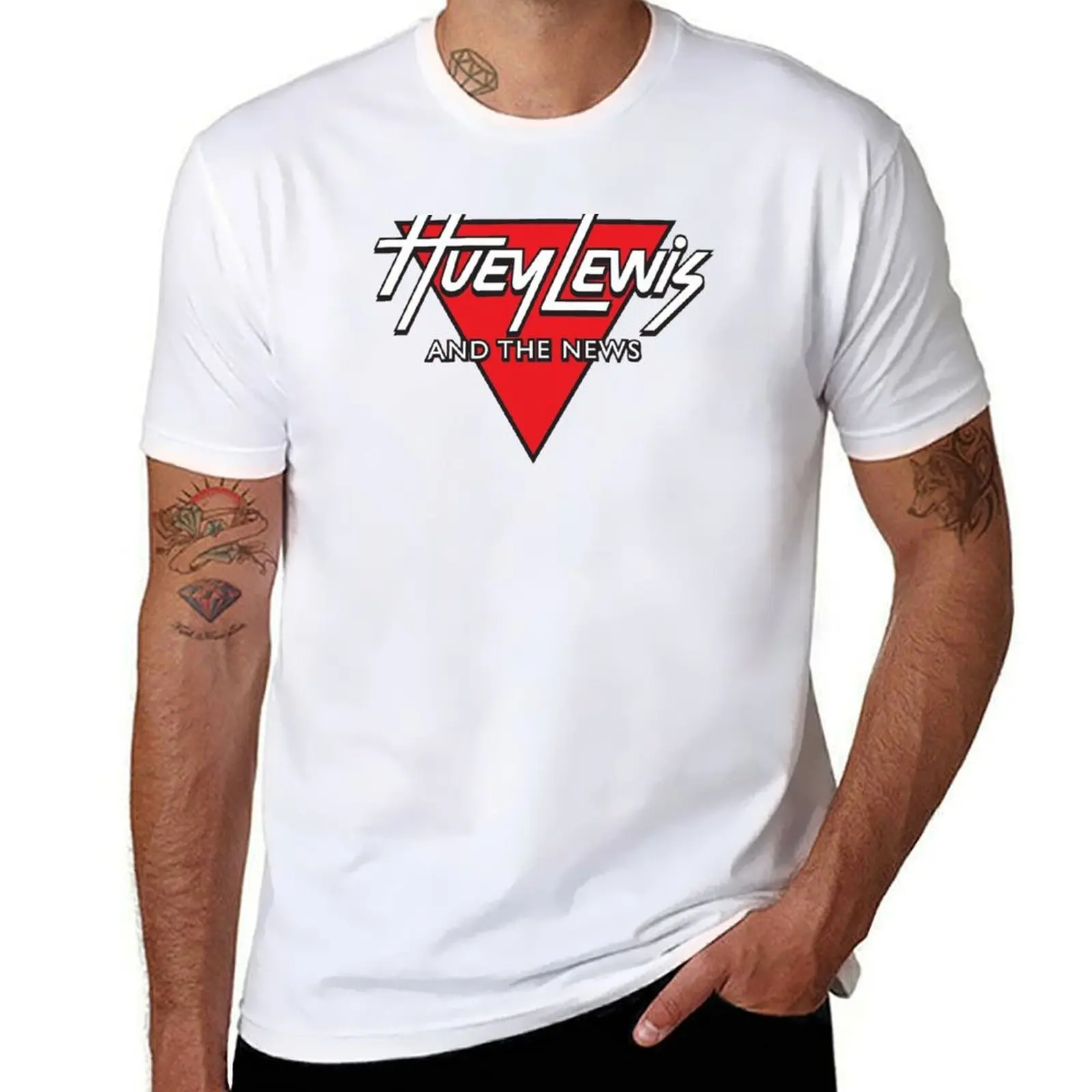 

Huey Lewis & the News T-Shirt black cotton t-shirt plain for man package man graphic t shirt T-Shirt
