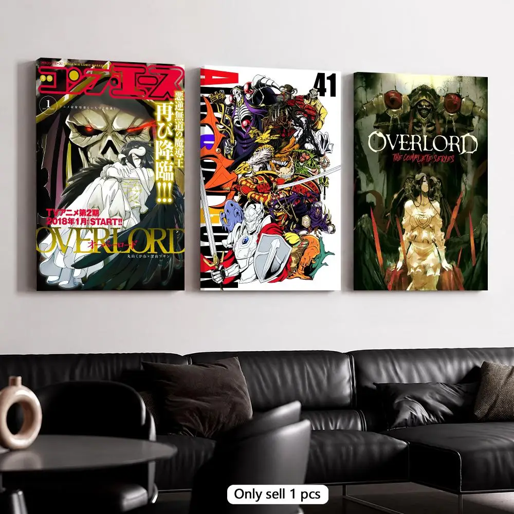 Anime O-Overlord Framed Wall Painting Wooden Canvas Poster Stretcher Frame Inner Frame Kit for Wall Art Painting