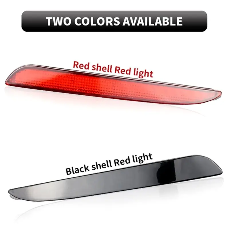 LED Rear Bumper Reflector Light Tail Stop Fog Lamp 2PCS For Mazda 3 Speed 3 10-13 Axela Sport 12V BBM4515M0C Red