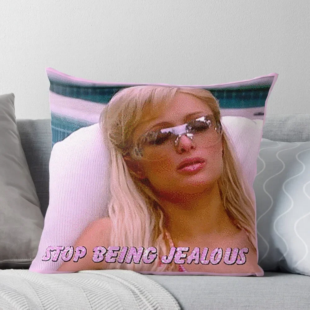 

stop being jealous Throw Pillow Decorative Cushions For Living Room Christmas Pillow Cases Pillow