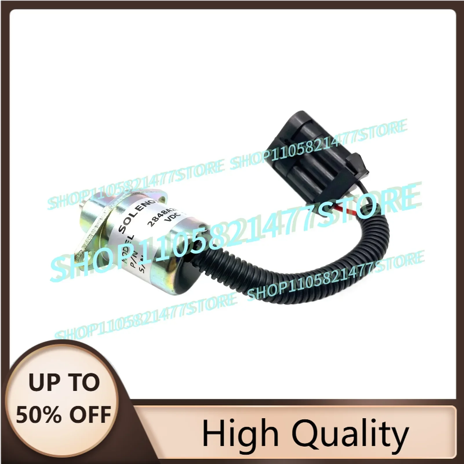 12V Fuel Shut Off Stop Solenoid 2848A281 For 700