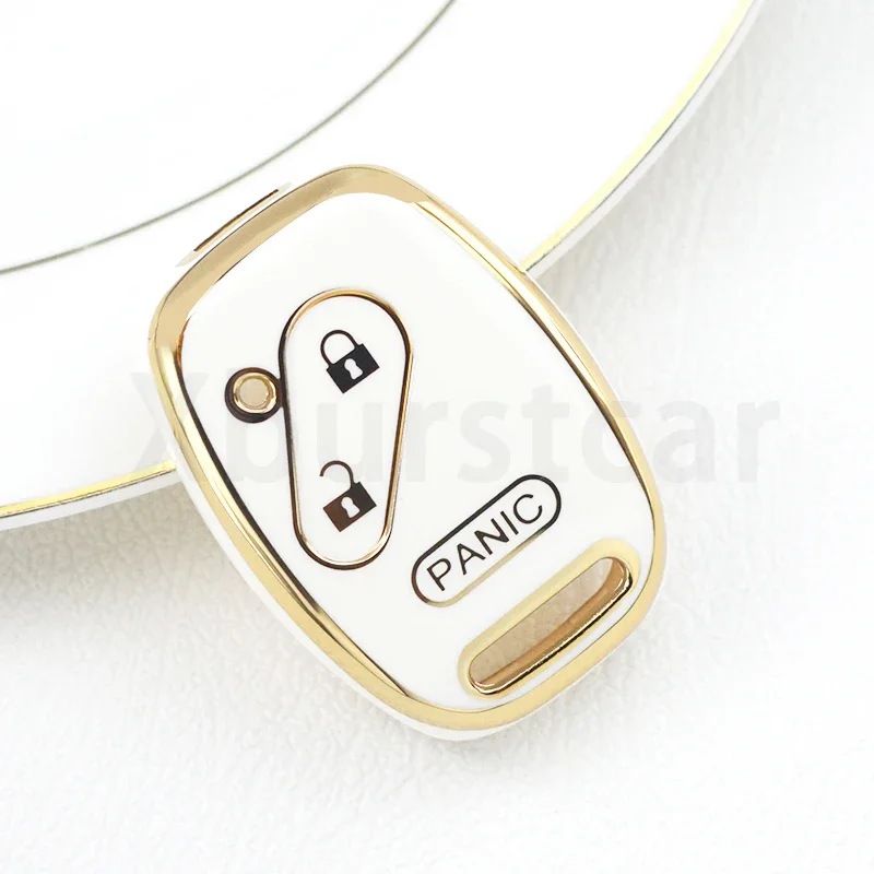 

For Honda Accord Insight Civic Odyssey Pilot 2/3/4 Buttons Soft Remote Key Case Cover Protector Shell Fob Holder Keyless