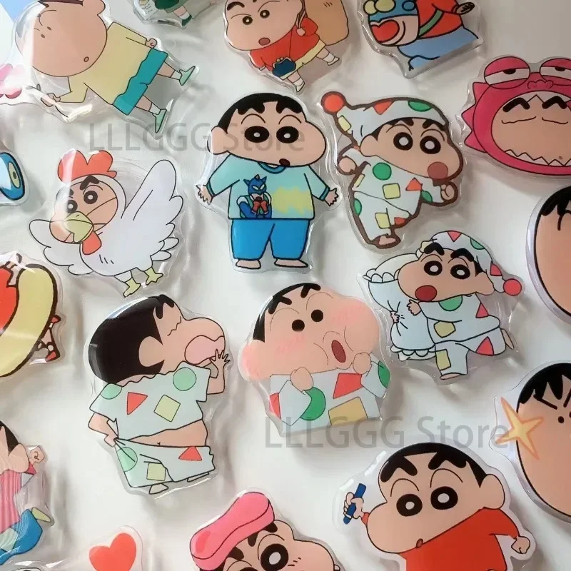 Crayon Shin-chan Mobile Phone Stands Holder Cartoon Cute Telescopic Funny Decoration Mobile Phone Rotary Adhesive Stands Holder