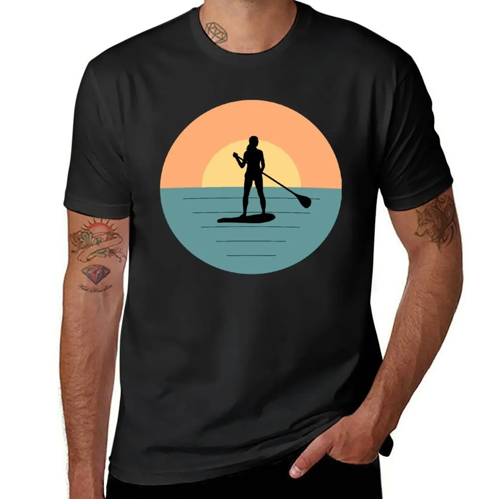 SUP Standup Paddleboard T-Shirt customs design your own new edition graphic t shirt vintage quick-drying mens white t shirts