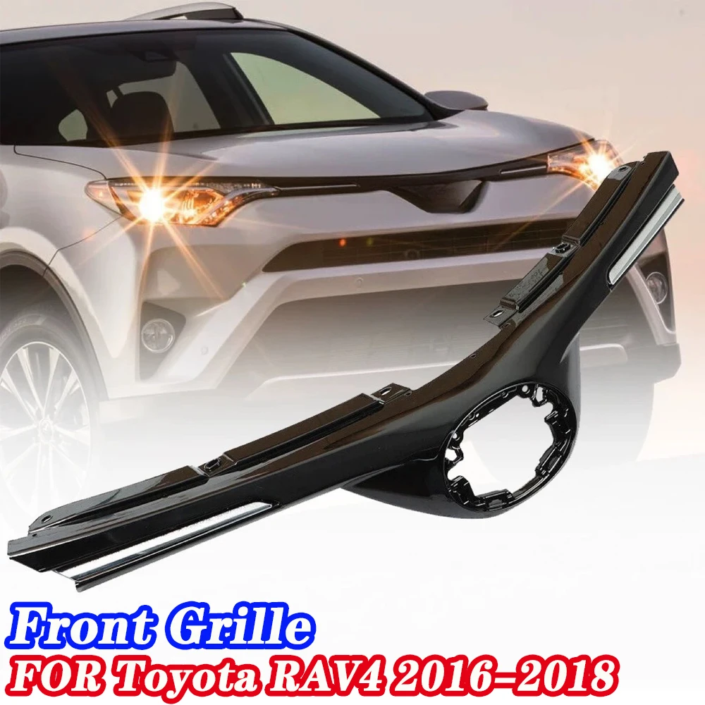 

Applicable To Toyota 2016-2018 RAV4 Front and Middle Grid Assembly Air Intake Front Grille