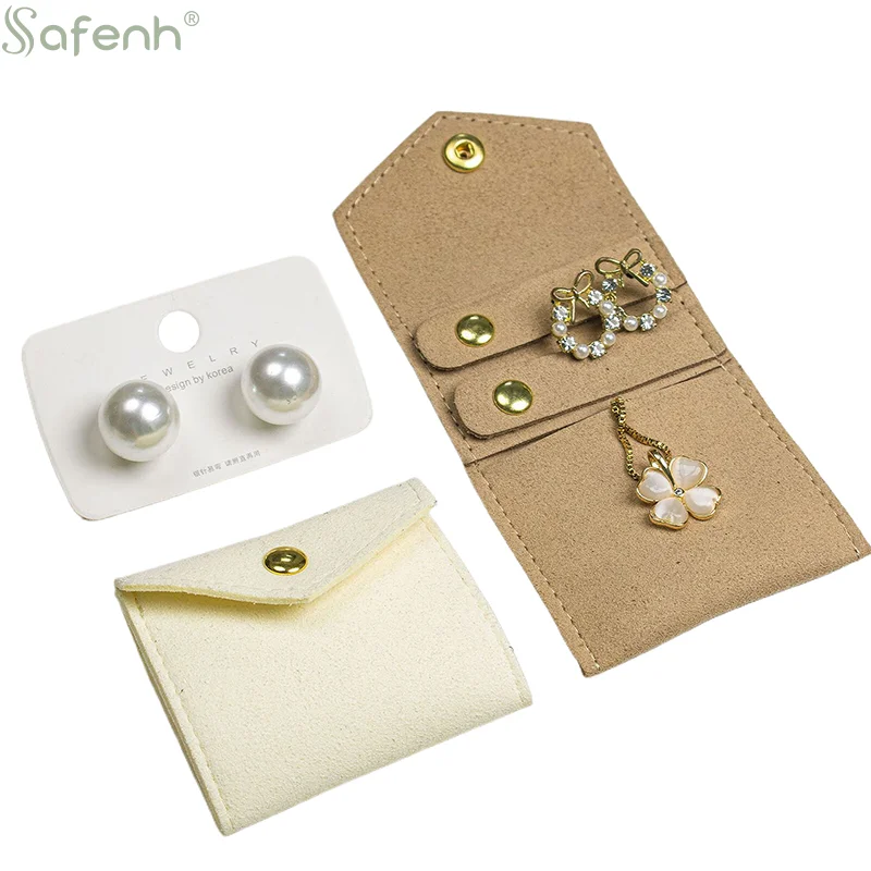 

Mini Jewelry Bag Travel Portable Earring Ring Storage Pouch Necklace Pendant Organization Velvet Foldable Jewelry Bag