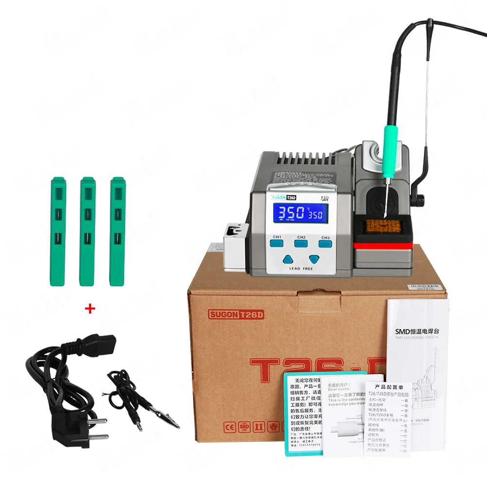 Sugon T26D ESD Safe Welding Machine Mobile Phone Repair Solder Station High-Efficiency SMD Rework Station