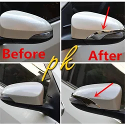 For Toyota YARIS Sedan VITZ 2016 2017 2018 ABS Chrome Side Door Rearview Mirrors Strips Trims Sticker Car Styling Accessories