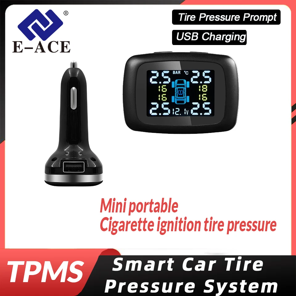 

Mini Portable Pressure Gauges Digital Displays Electronic Automotive Universal Tire Pressure Detectors Pressure Monitor Lighters